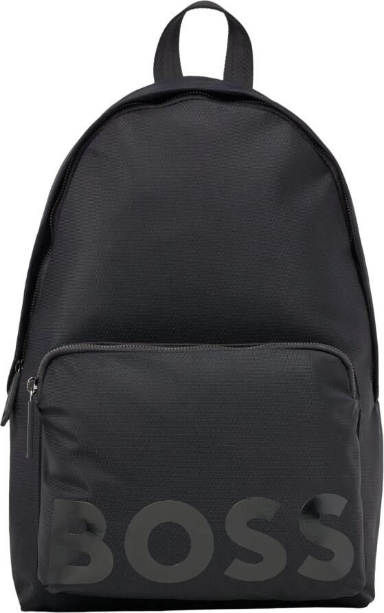 Hugo Boss Zaino in materiale riciclato con esclusiva cinghia a righe Boos Catch_Backpack 50470985 Nero Zwart Heren - Foto 3