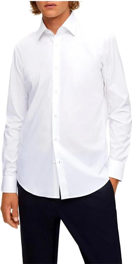 Boss Regular fit zakelijk overhemd van popeline met stretch en extra lange mouwen - Foto 3