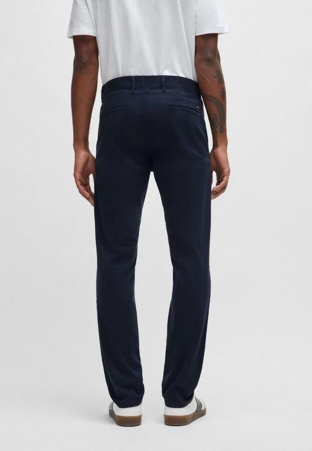 Hugo Boss Slim Fit Chino Broek in Donkerblauw Blue Heren - Foto 9