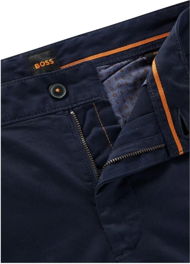Hugo Boss Slim Fit Chino Broek in Donkerblauw Blue Heren - Foto 5