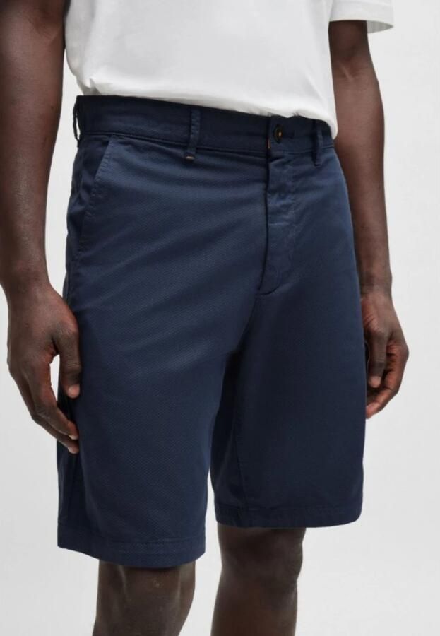 Hugo Boss Slim Chino Shorts voor Mannen Blue Heren - Foto 3