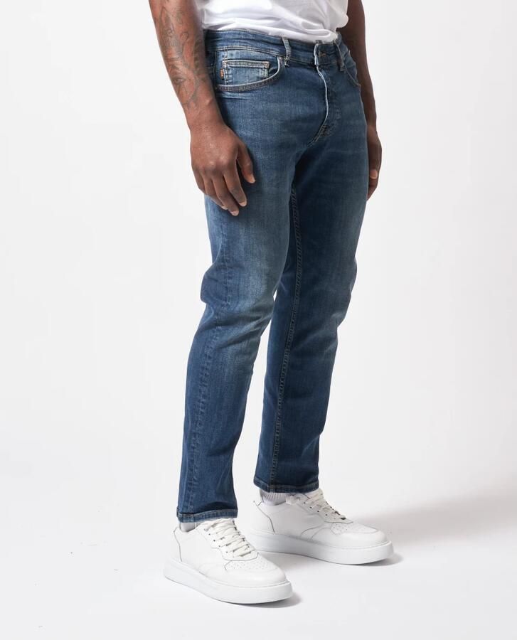 Hugo Boss Slim Fit Blauwe Jeans met NorHeren Taille Blue Heren - Foto 3