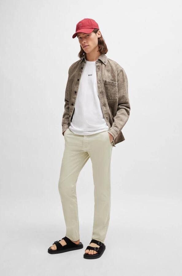 Hugo Boss Slim-Fit Chino Broek voor Heren Beige Heren - Foto 17
