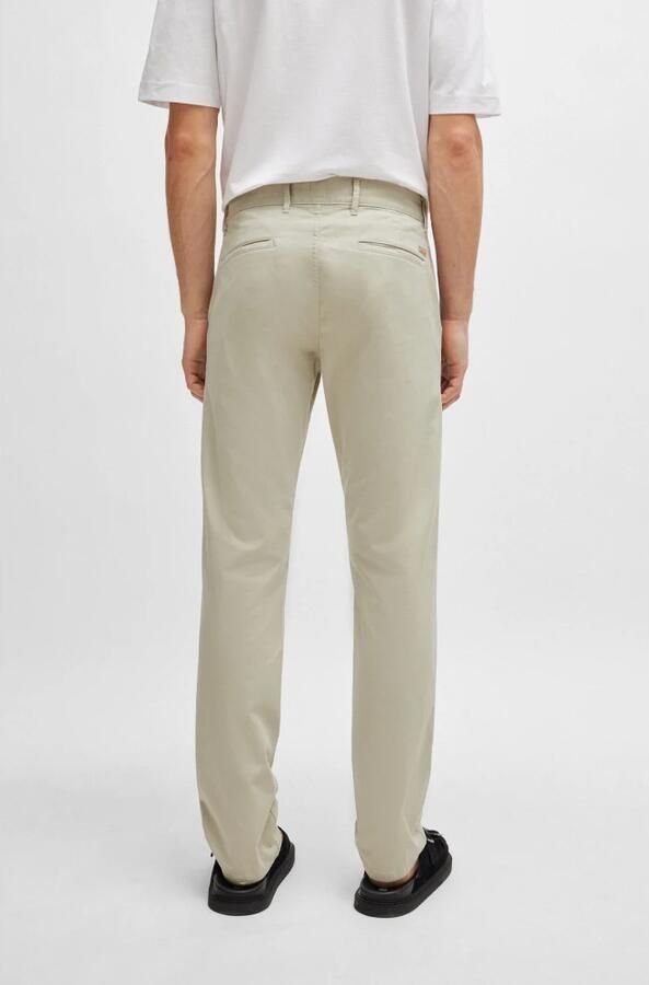 Hugo Boss Slim-Fit Chino Broek voor Heren Beige Heren - Foto 18