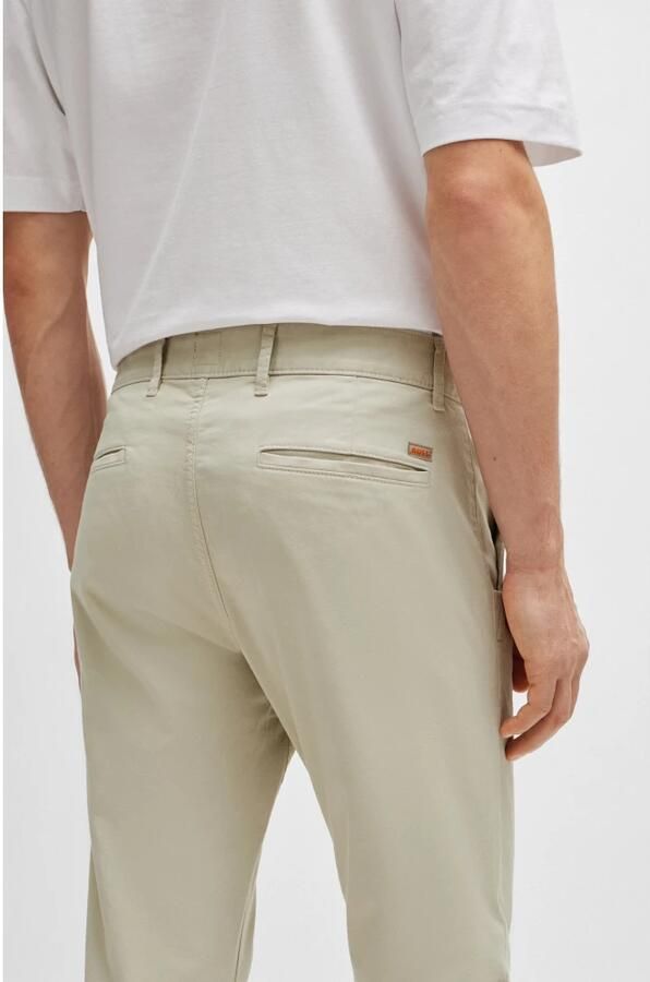 Hugo Boss Slim-Fit Chino Broek voor Heren Beige Heren - Foto 8