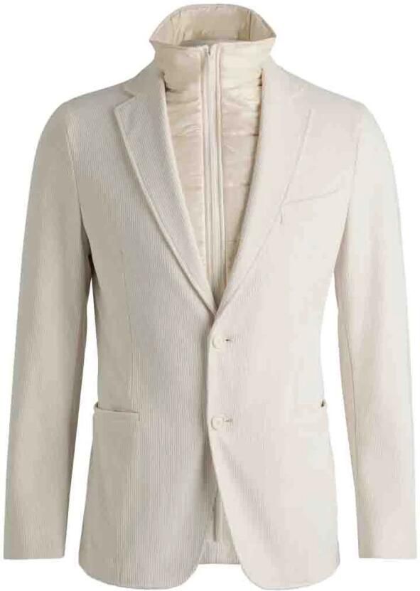 Boss Slim fit 2-knoops colbert van corduroy model 'Hanry' - Foto 4