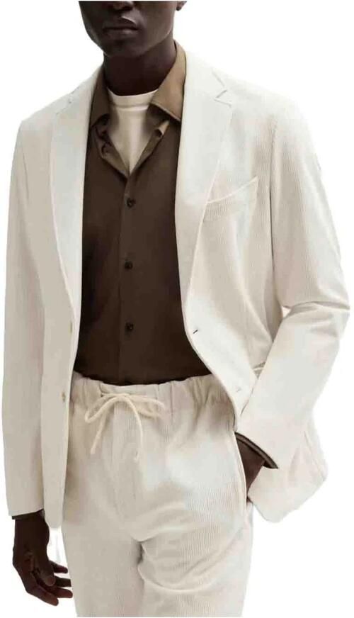 Boss Slim fit 2-knoops colbert van corduroy model 'Hanry'