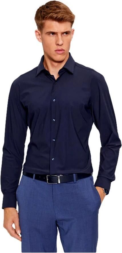 Hugo Boss Herenblouse van blauwe viscose Performance collectie Blue Heren - Foto 17