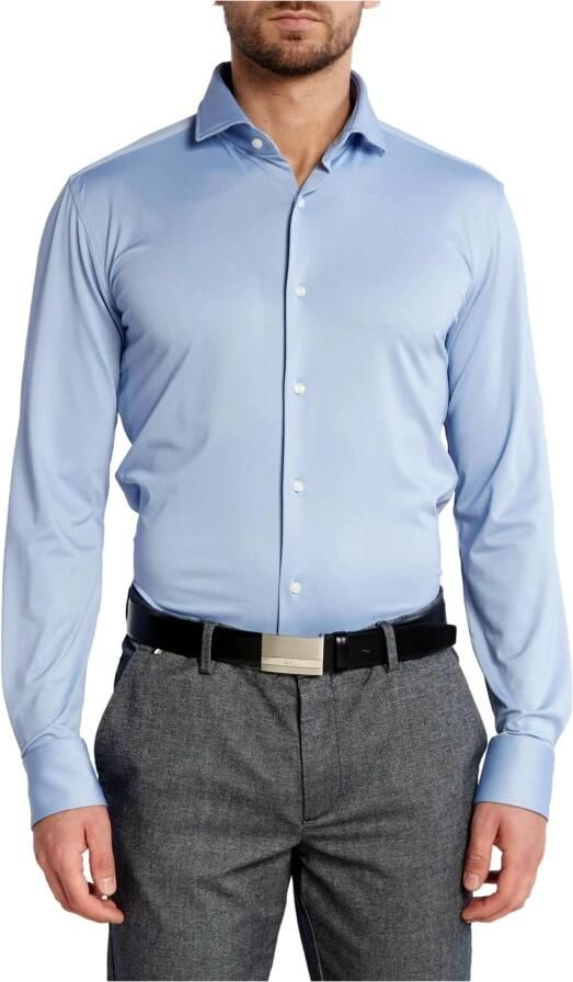 Hugo Boss Slim Fit Stretch Stof Herenoverhemd Celeste Blue Heren - Foto 8