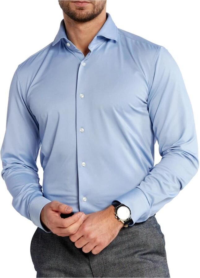 Hugo Boss Slim Fit Stretch Stof Herenoverhemd Celeste Blue Heren - Foto 2