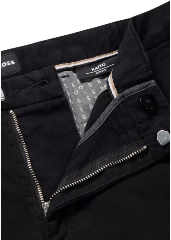 Hugo Boss Slim Fit Katoenen Chino Broek Black Heren - Foto 4