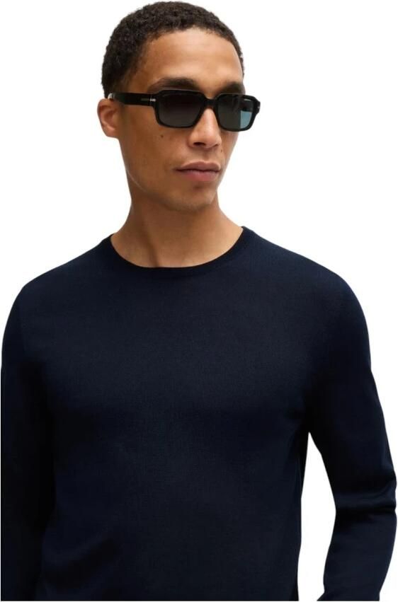 Boss Shirt met lange mouwen van merinoweol model 'Leno' - Foto 3