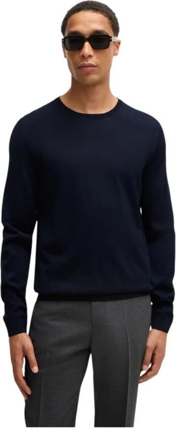 Boss Shirt met lange mouwen van merinoweol model 'Leno' - Foto 4