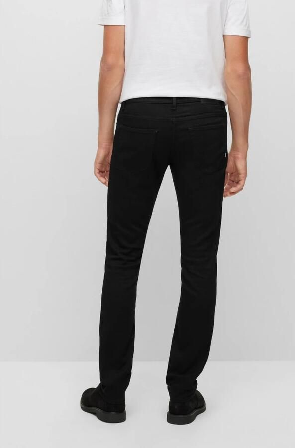 Boss Black Slim Fit Zwarte Denim Jeans Black Heren - Foto 6