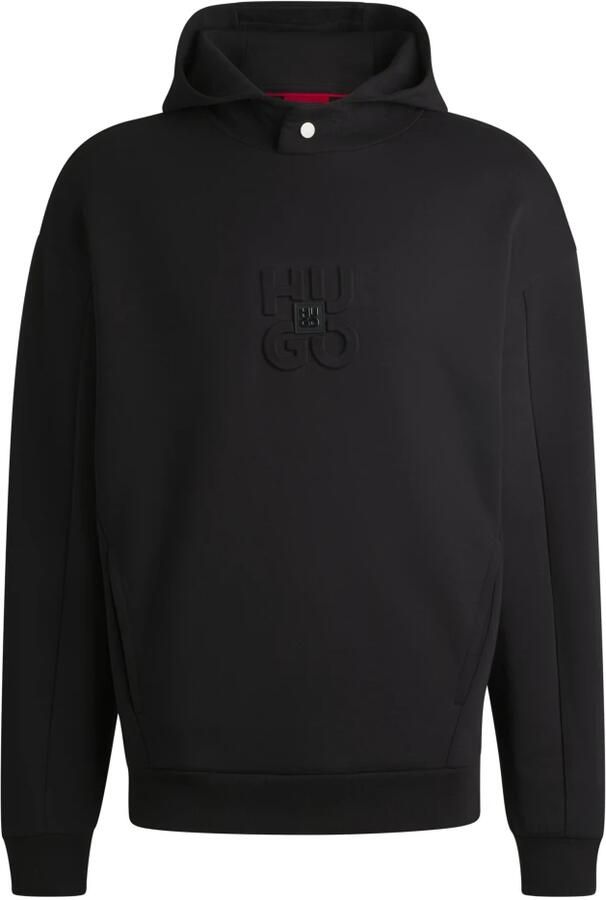 HUGO Hoodie met labelbadge model 'Debostaco'