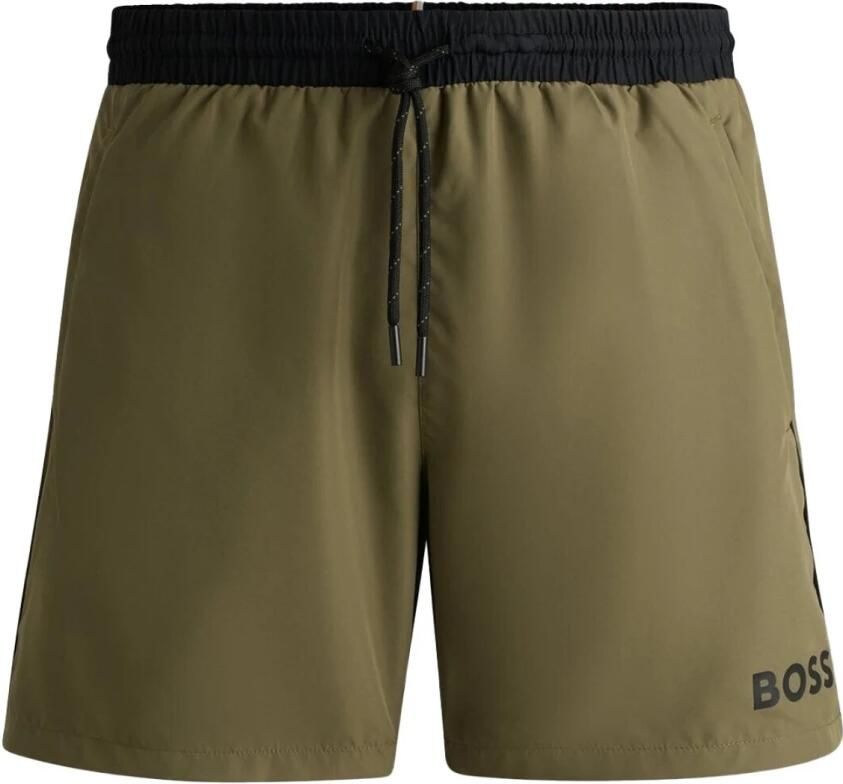 Hugo Boss Starfish Zwemkleding Groene Print Green Heren