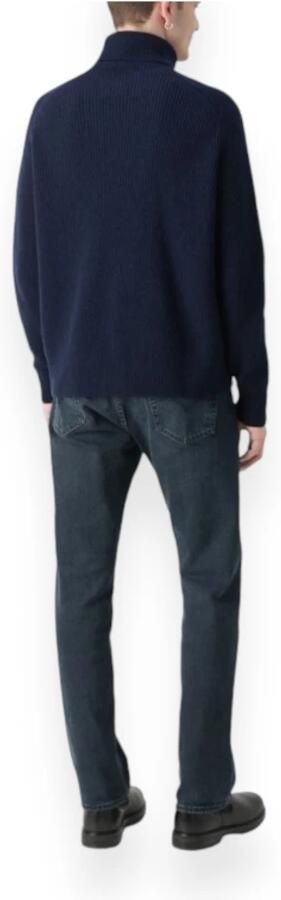 Boss Blauwe Wollen Coltrui Evenement Blue Heren - Foto 3