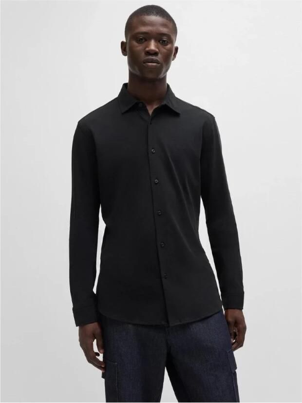 Boss Orange Regular fit vrijetijdsoverhemd met kentkraag model 'Mysoft' - Foto 3