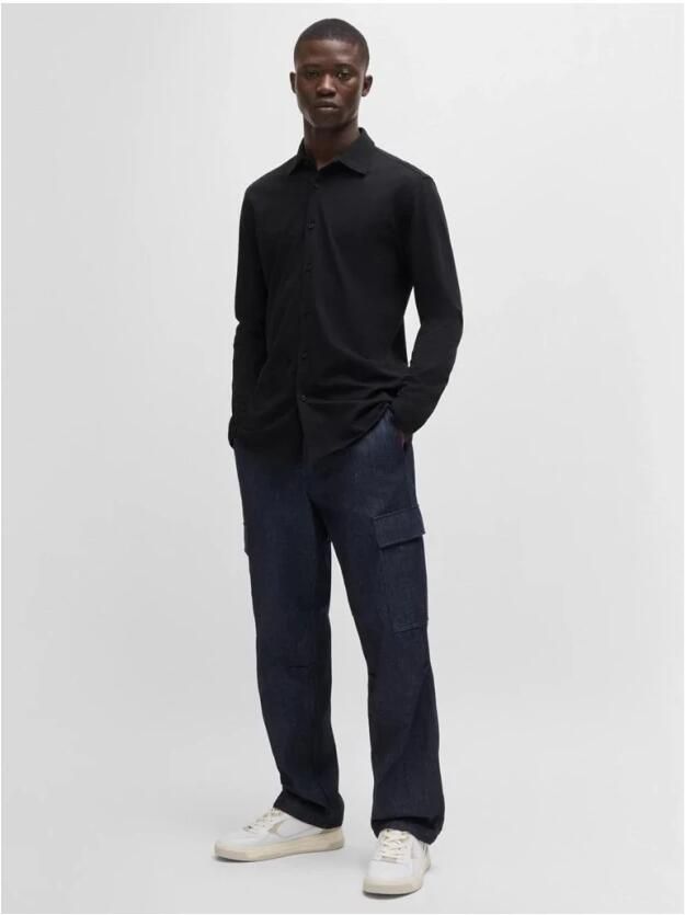 Boss Orange Regular fit vrijetijdsoverhemd met kentkraag model 'Mysoft' - Foto 2