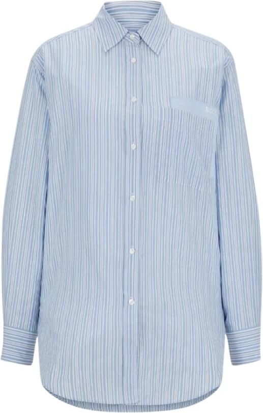 Boss Orange Klassieke blouse C_Bostucci_3 met logoborduursel op de borstzak - Foto 6