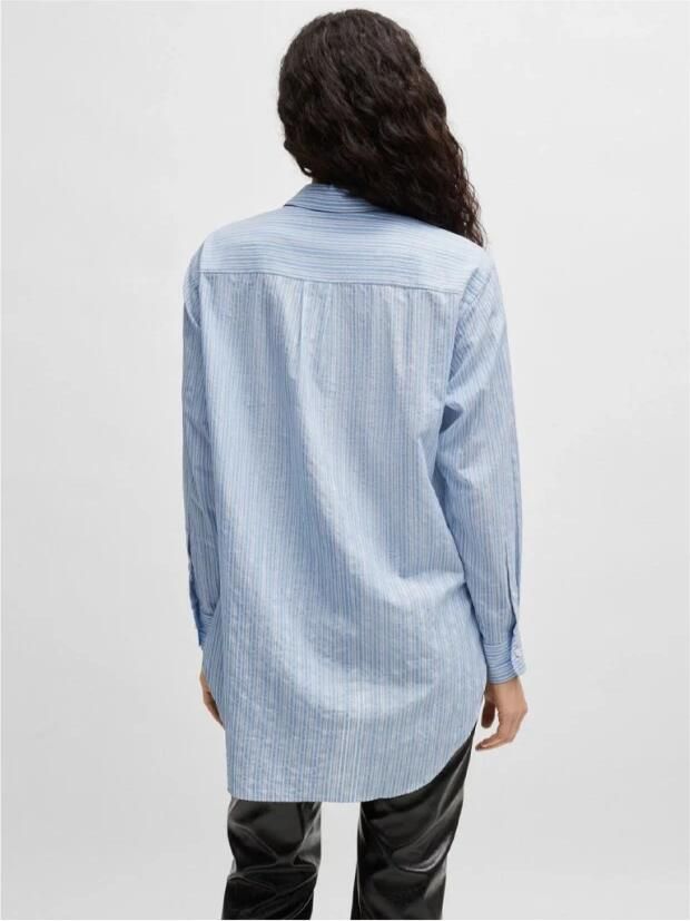 Boss Orange Klassieke blouse C_Bostucci_3 met logoborduursel op de borstzak - Foto 4