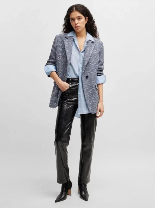 Boss Orange Klassieke blouse C_Bostucci_3 met logoborduursel op de borstzak - Foto 1