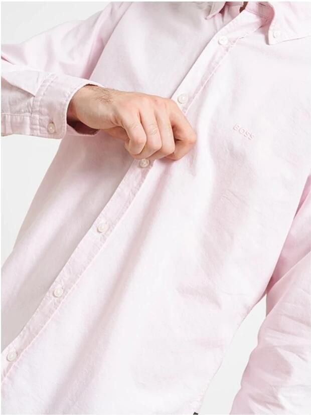 Boss Orange Regular fit vrijetijdsoverhemd met labelstitching model 'Rickert' - Foto 2