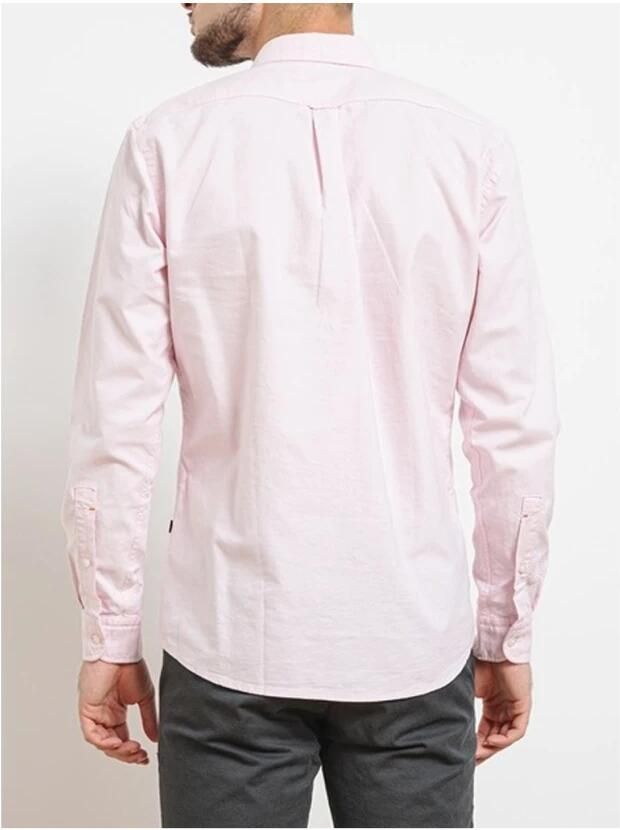 Boss Orange Regular fit vrijetijdsoverhemd met labelstitching model 'Rickert'