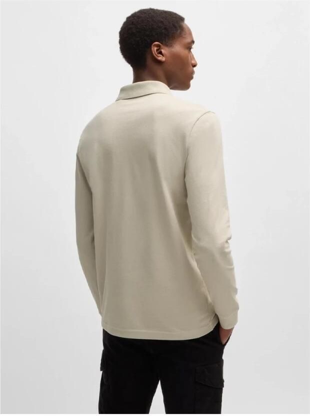 Boss Orange Slim fit poloshirt met labelbadge model 'Passerby' - Foto 15