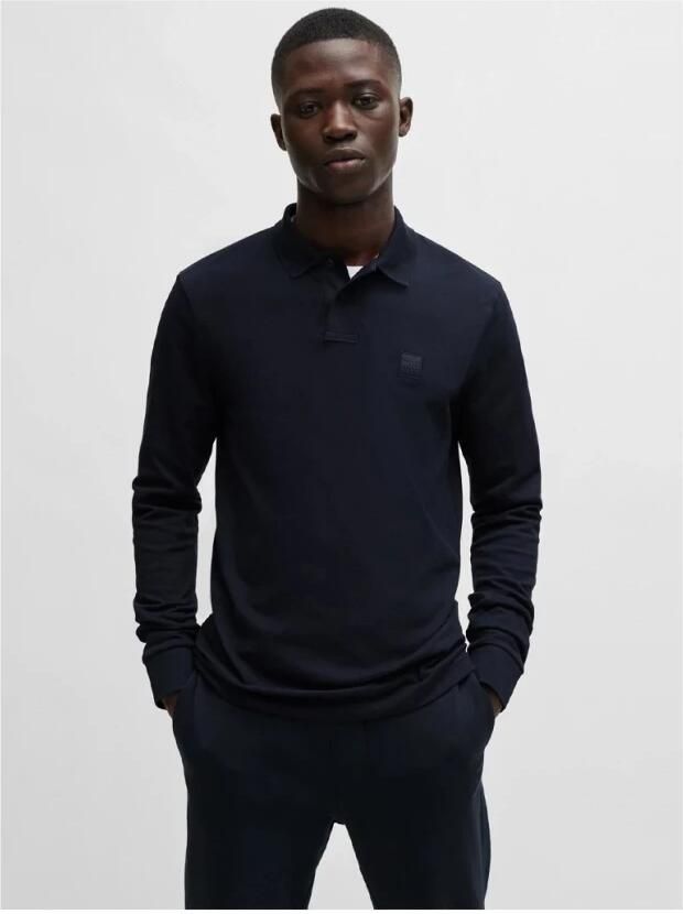 BOSS ORANGE Heren Polo's & T-shirts Passerby Donkerblauw - Foto 3