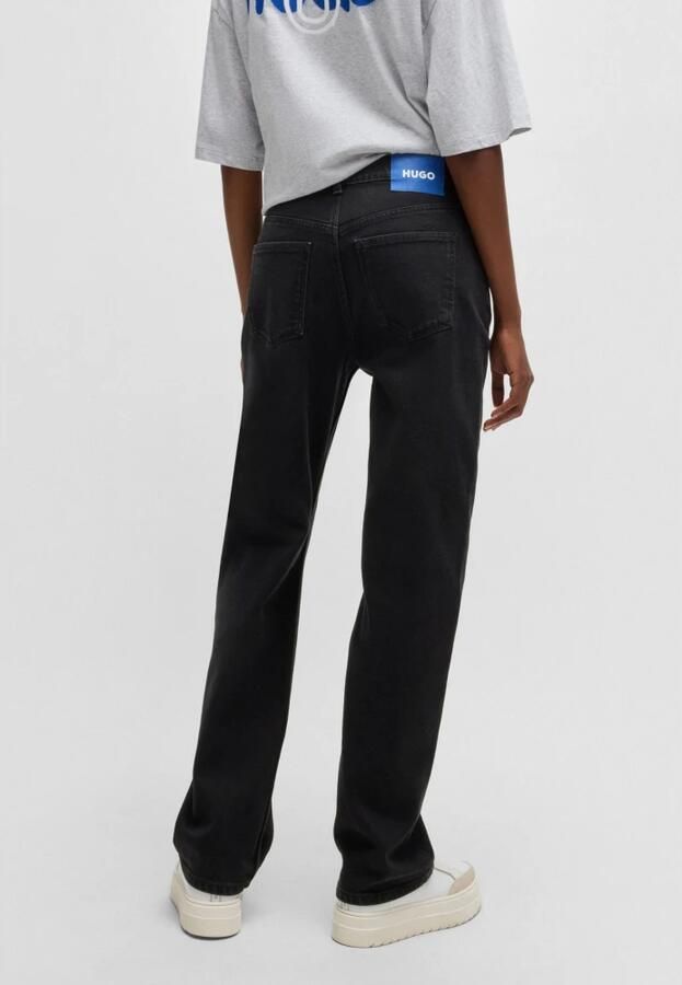 OTTO HUGO Blue Straight jeans Elyah Straight fit jeans met hoge taille lange lengte 36 - Foto 15