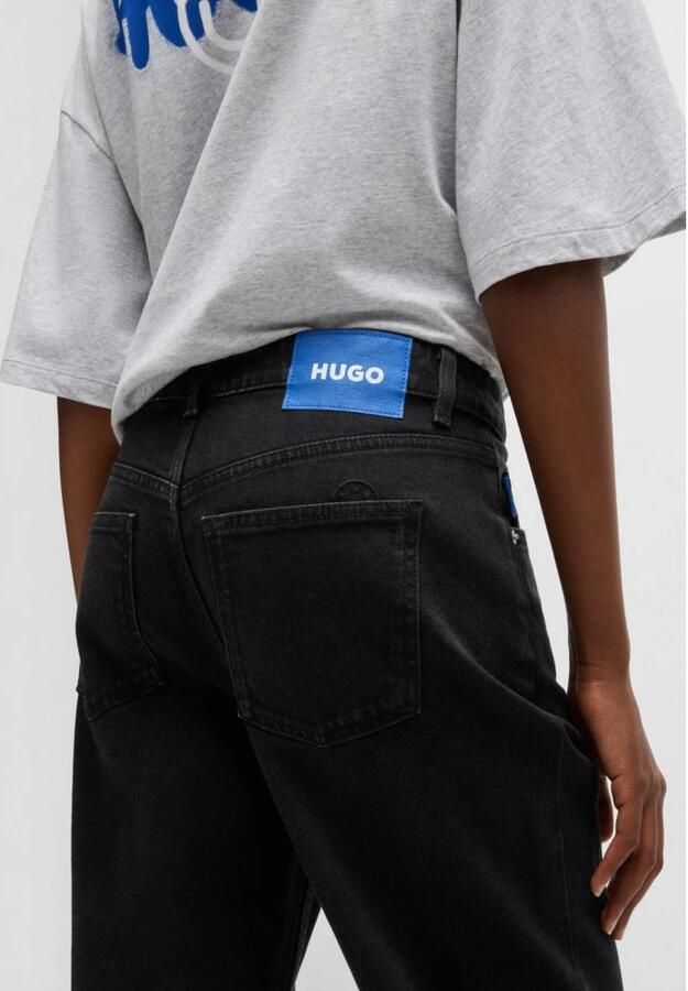 OTTO HUGO Blue Straight jeans Elyah Straight fit jeans met hoge taille lange lengte 36 - Foto 6