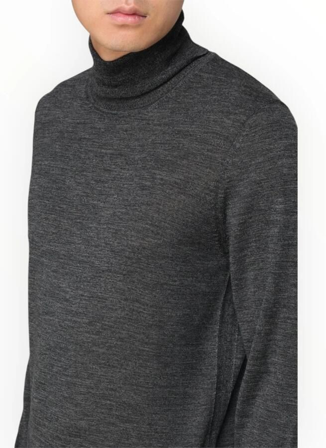 Hugo Boss Heren Slim Fit Coltrui met Hoge Kraag Black Heren - Foto 10