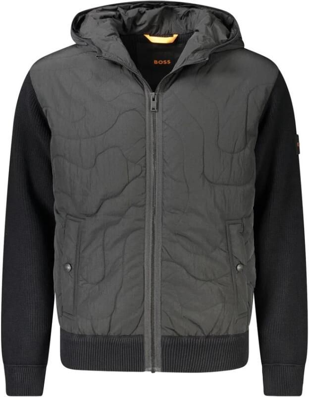 Hugo Boss Stijlvolle Hoodie met Contrasterende Accenten Black Heren - Foto 2
