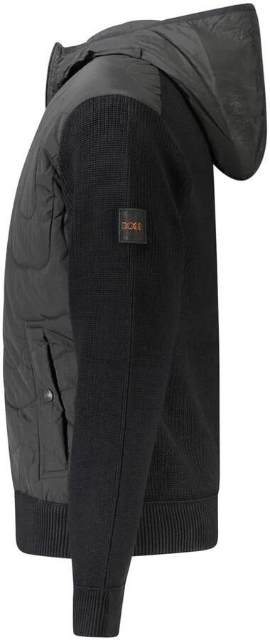 Hugo Boss Stijlvolle Hoodie met Contrasterende Accenten Black Heren