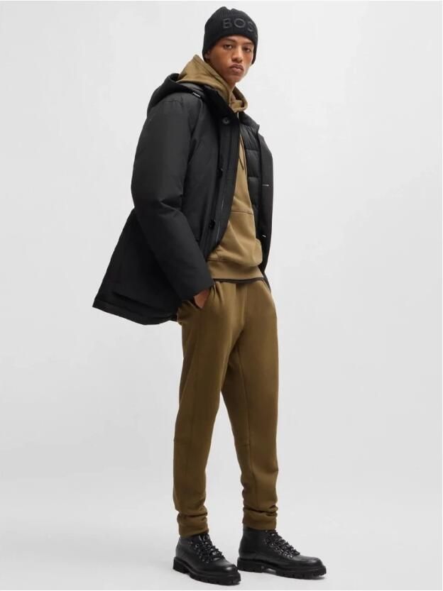 Hugo Boss Zwarte Polyester Jas Herfst Winter Collectie Black Heren - Foto 3