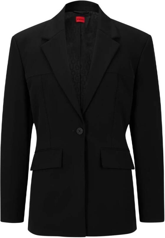 HUGO Slim fit blazer met reverskraag model 'Asmalla' - Foto 6