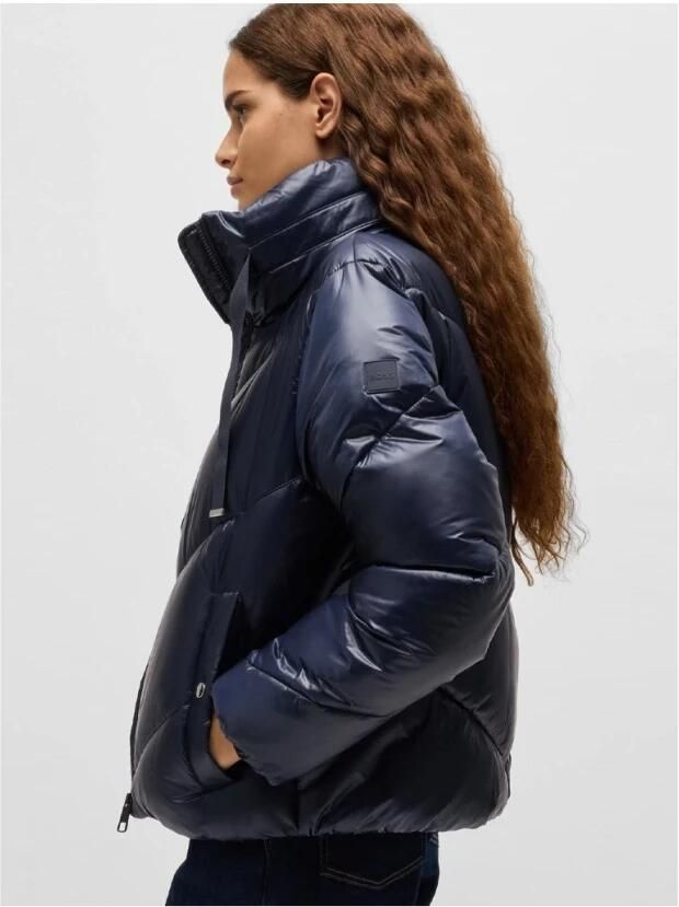 Hugo Boss Stijlvolle Jas voor Mannen Blue Dames