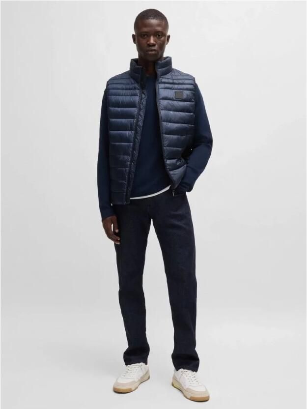 Boss Orange Outdoorjack Odeno1 met doorlopende quilting