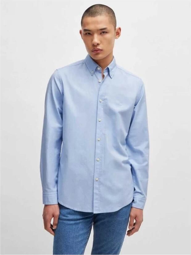 Boss Orange Regular fit zakelijk overhemd met button-downkraag model 'Rickert' - Foto 8