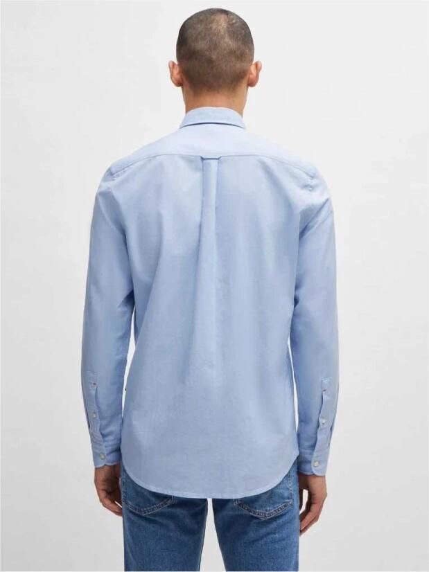 Boss Orange Regular fit zakelijk overhemd met button-downkraag model 'Rickert' - Foto 7