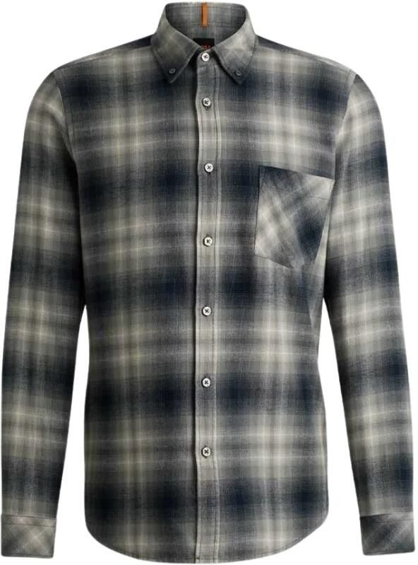 Boss Orange Regular fit vrijetijdsoverhemd met button-downkraag model 'Rickert - Foto 6