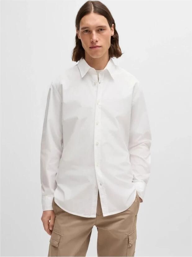 Hugo Boss Witte Regular Fit Overhemd met Geborduurd Logo White Heren - Foto 9
