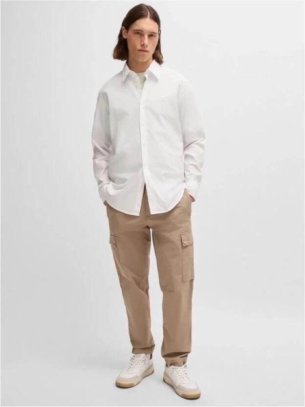 Hugo Boss Witte Regular Fit Overhemd met Geborduurd Logo White Heren - Foto 6