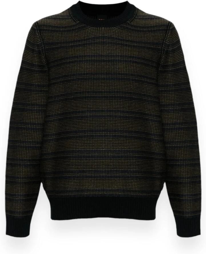 Hugo Boss Stijlvolle Truien voor Moderne Mode Black Heren
