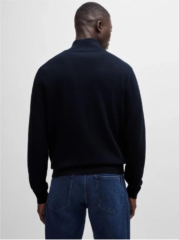 Boss Orange Gebreide pullover met korte ritssluiting model 'Kanobix' - Foto 4