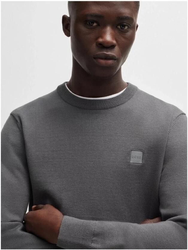 Boss Orange Stijlvolle Vesta voor een trendy look Gray Heren