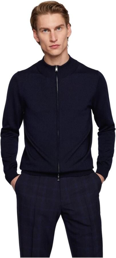 Hugo Boss Stijlvolle Zip-Through Sweatshirt Blue Heren - Foto 4