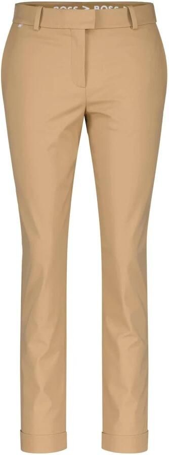 Hugo Boss Stretch-Jersey Slim-Fit Broek Brown Dames