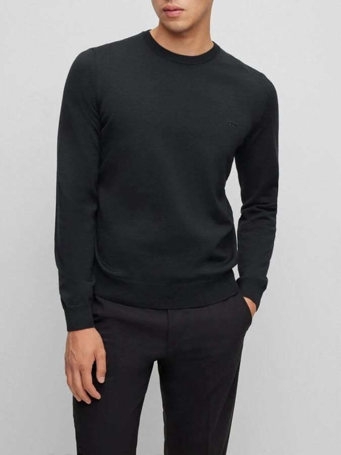 Boss Regular fit gebreide pullover van pure scheerwol model 'BOTTO' - Foto 3